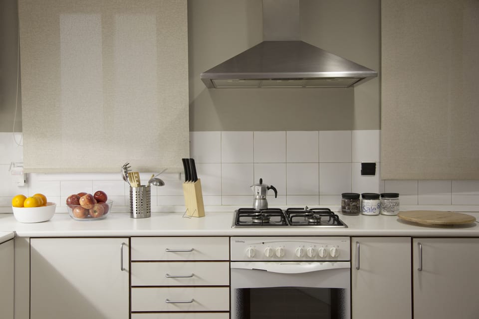 Family Apartment, Multiple Beds, City View | Private kitchen