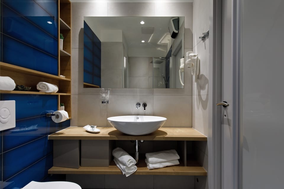 Deluxe Double Room | Bathroom | Shower, free toiletries, hair dryer, towels