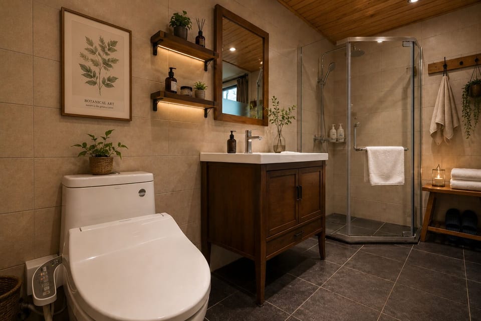 Family Suite, City View | Bathroom | Shower, rainfall showerhead, designer toiletries, hair dryer