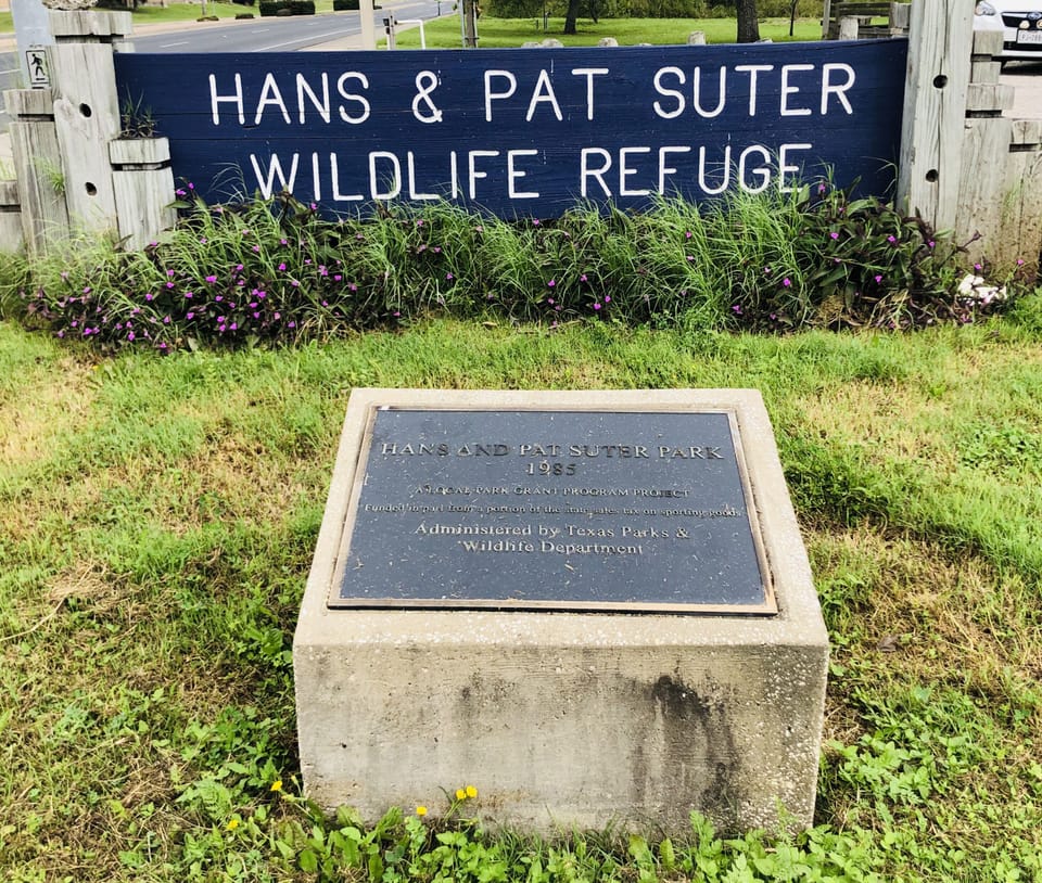 Wildlife refuge is across street to the left on right side of road.