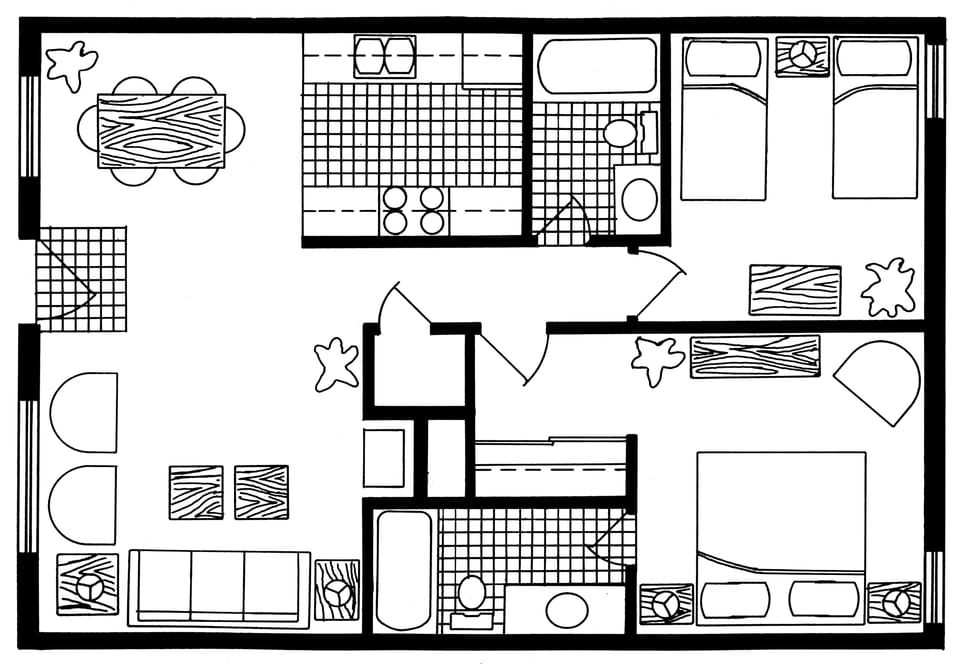 2-Bedroom Condo Layout