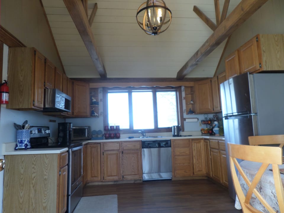 Kitchen from front door entrance 