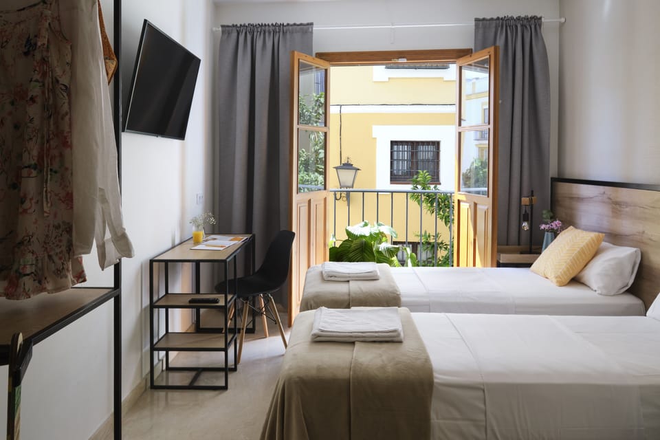 Double or Twin Room, Balcony | Hypo-allergenic bedding, in-room safe, desk, blackout drapes