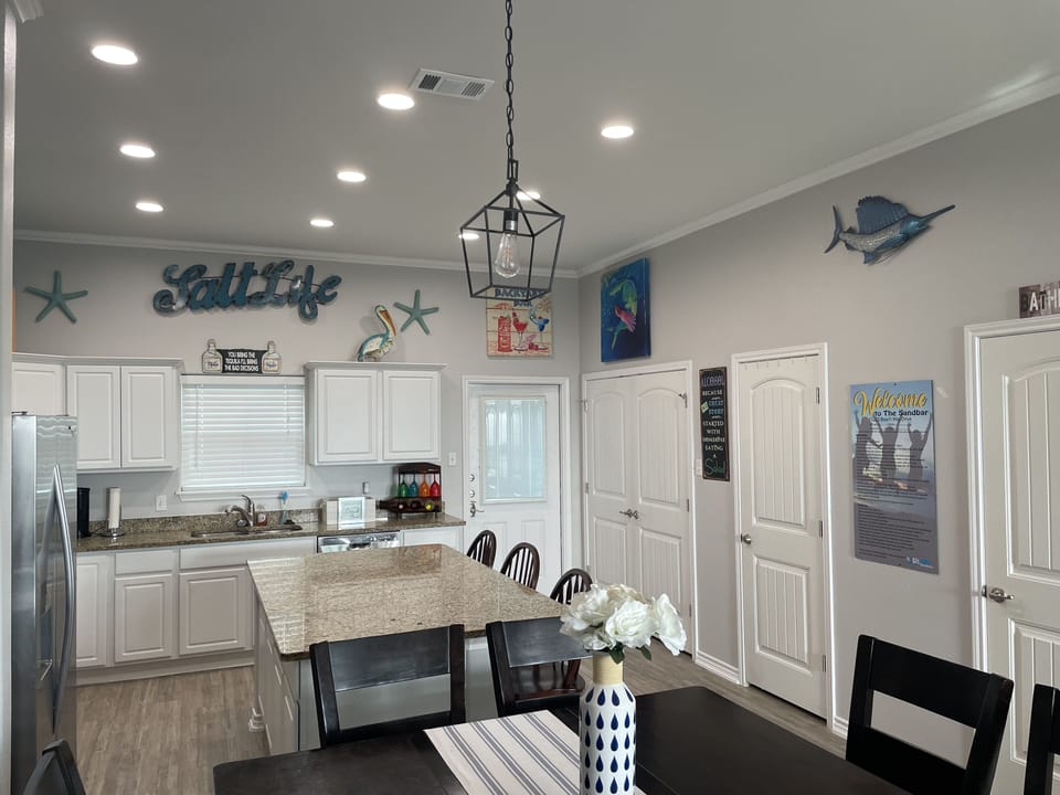 Large kitchen island