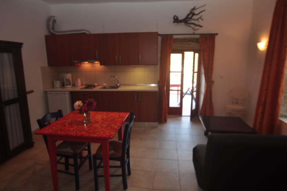 Kitchen and door to terrace