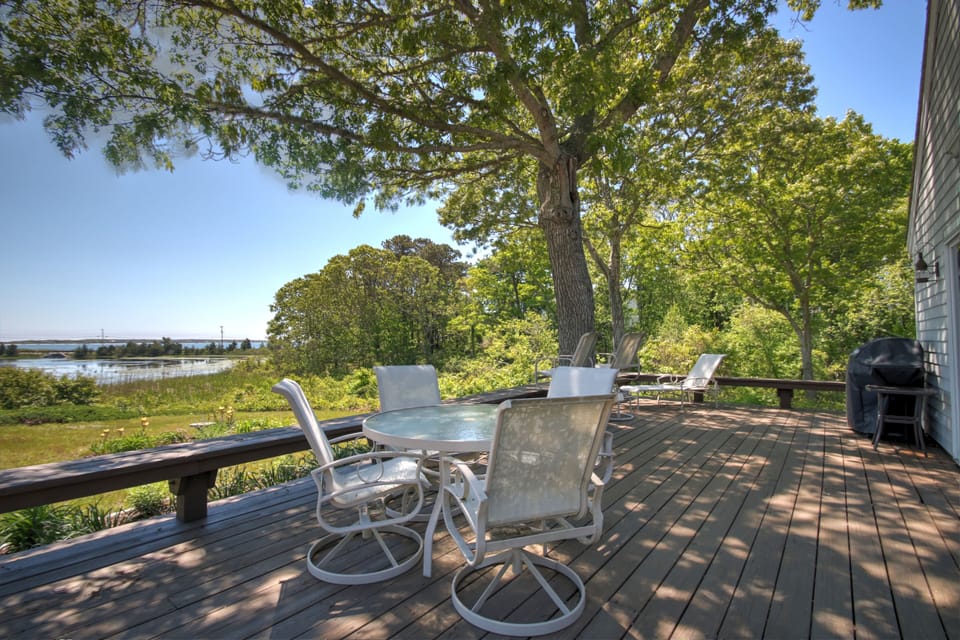 Beautiful views from deck. 