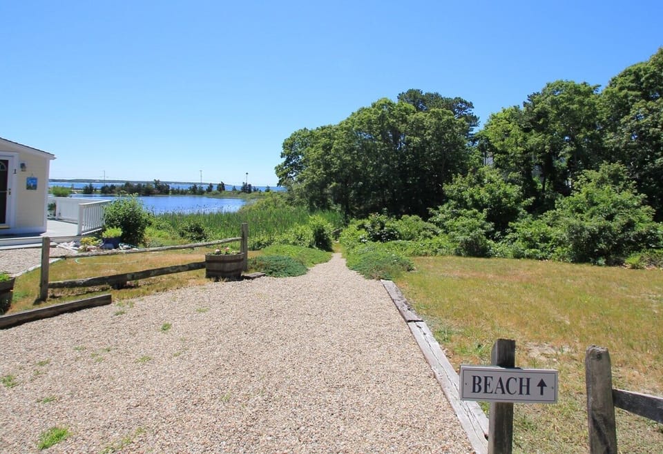 3-minute stroll on Harbor Village footpath to sandy beaches on Nantucket Sound.