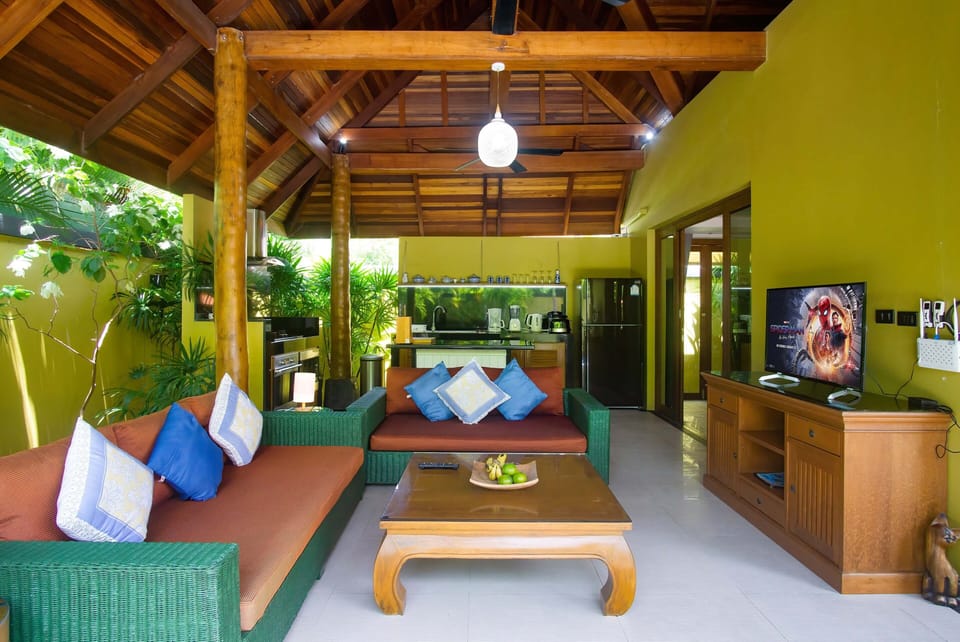 Beautiful wooden high vaulted ceiling 