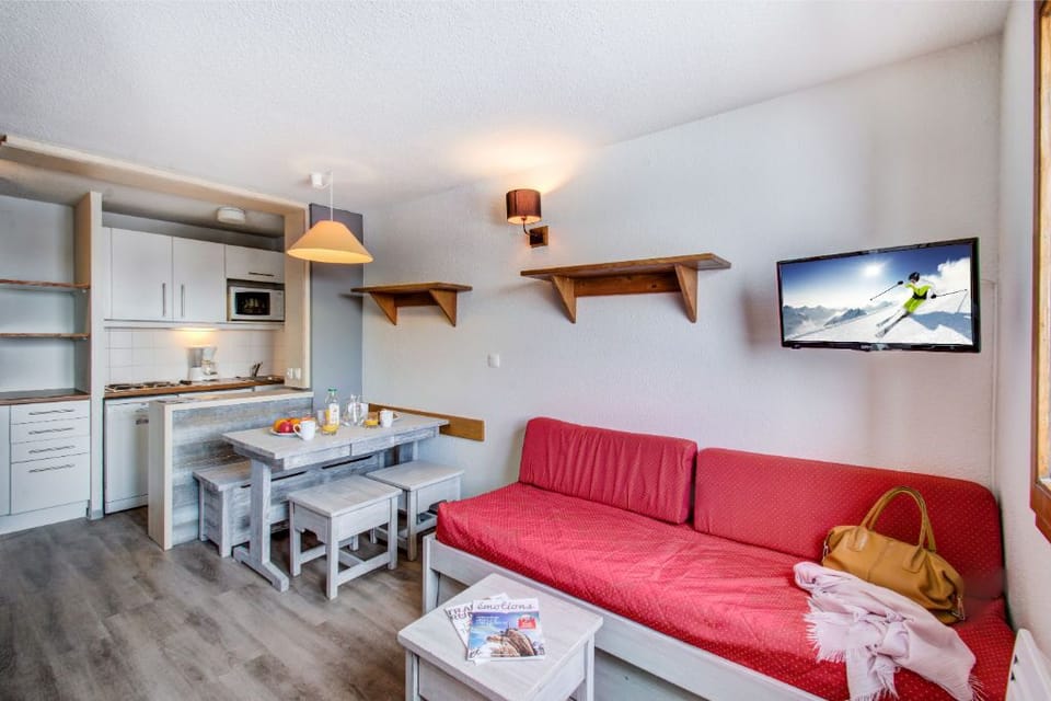 Kick back your feet and relax in the cozy living space.