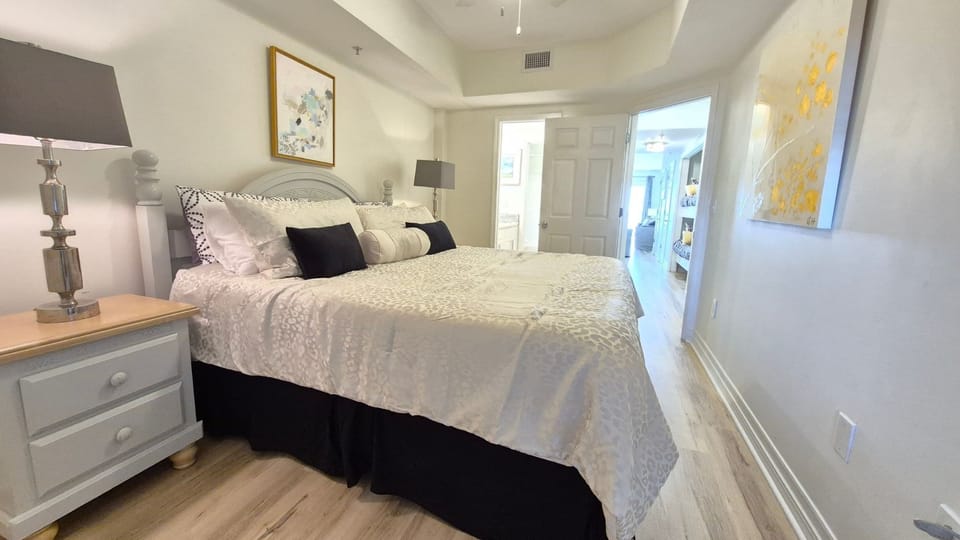 Caribbean 703 - Master bedroom with a king bed and private bathroom.