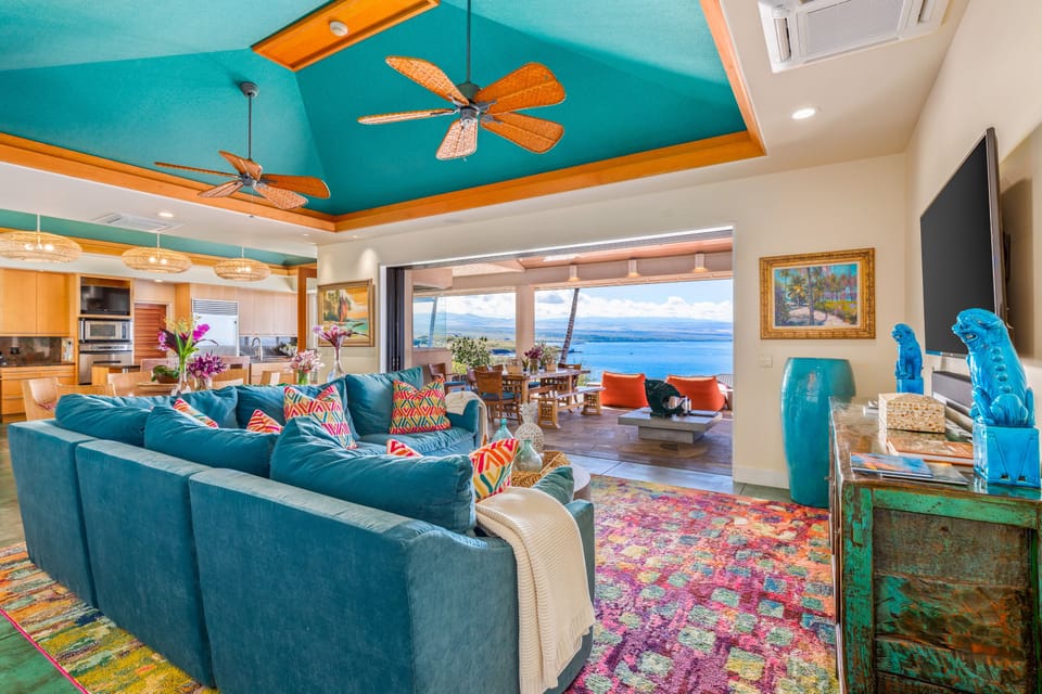 Relax on The Cloud sectional while enjoying the views...