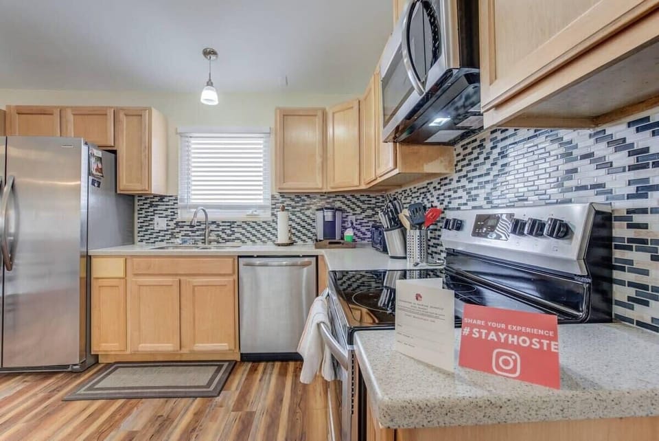 A modern, well-appointed, kitchen