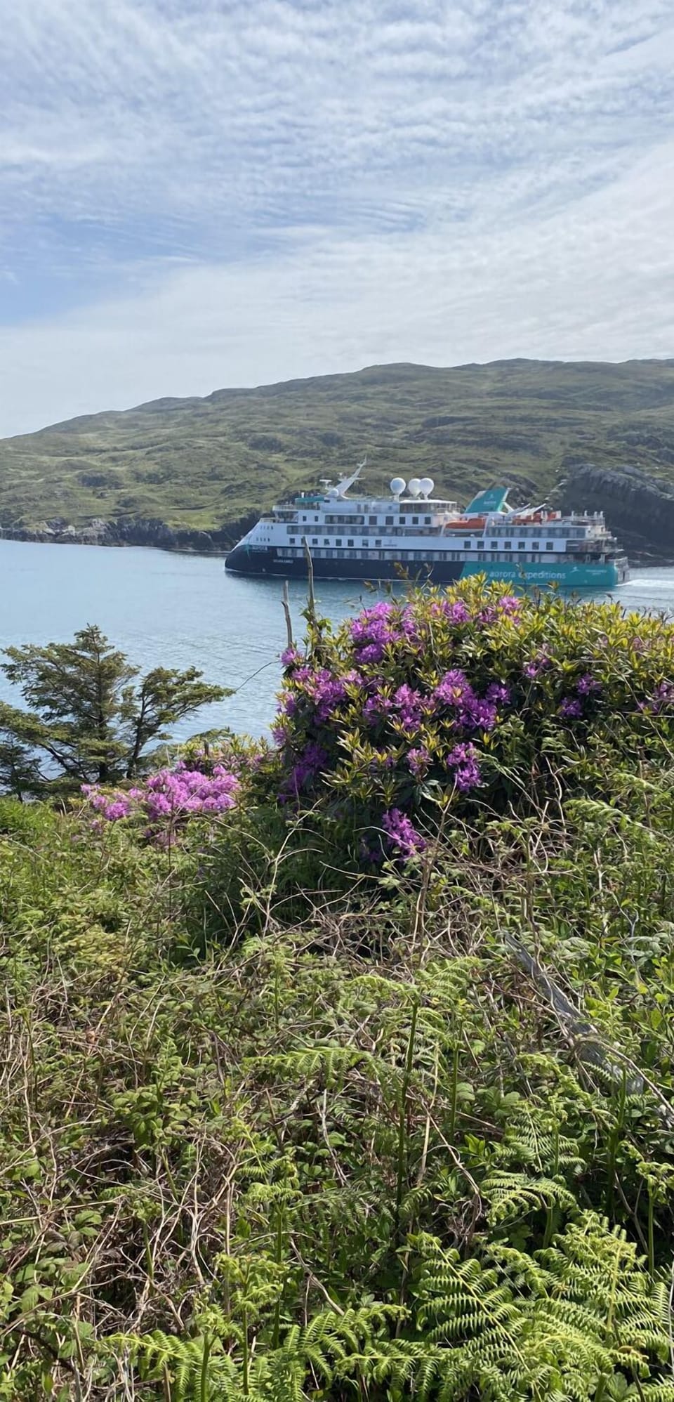 Cruise liner arriving in Castletownbere 20th May 2023
