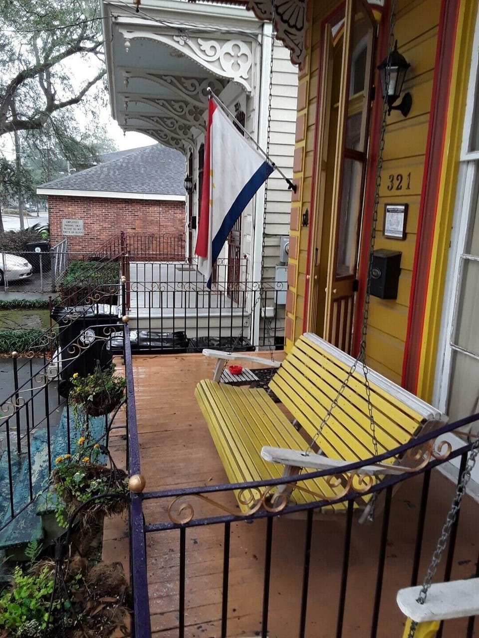 It is easy to swing away a quiet hour or two on our very quiet street.