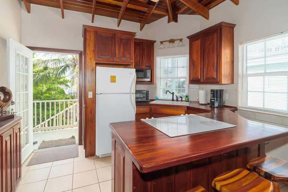 Kitchen with eat in dining.