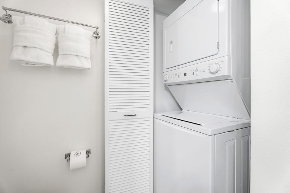 In unit Washer and Dryer- Pack Light