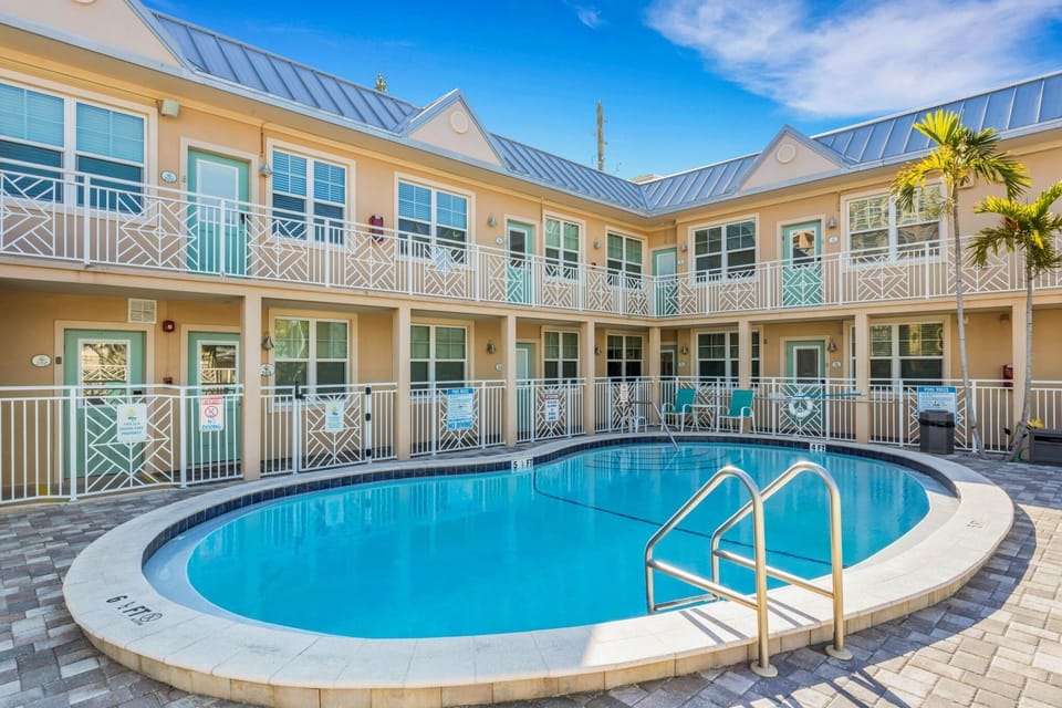 Heated Courtyard Pool — a warm, relaxing haven open year-round.