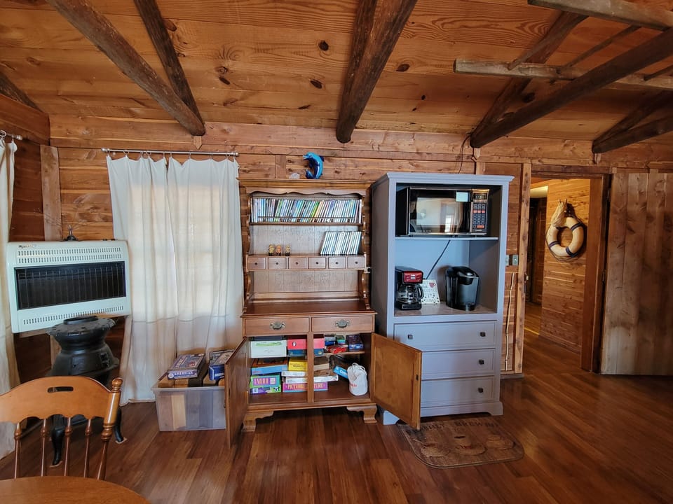 games / movie cabinet & coffee bar