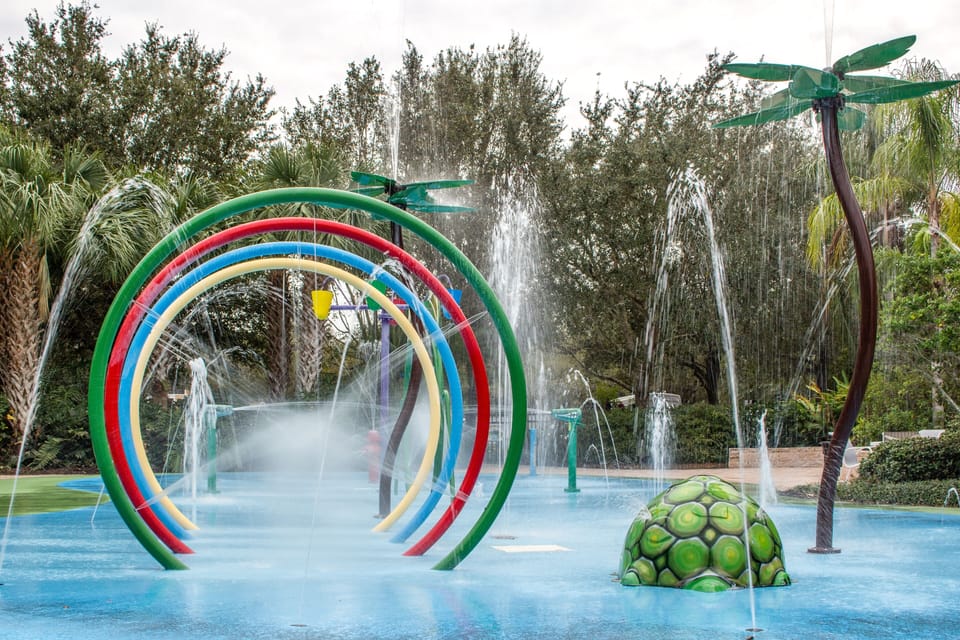 SplashPad next to the clubhouse pool.