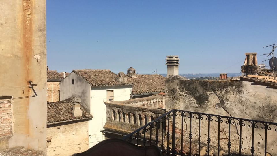 View from terrace upstairs