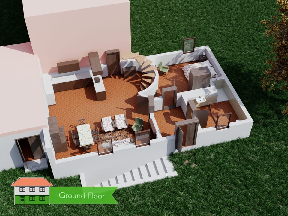 The Grape Pergola House: Ground floor plan