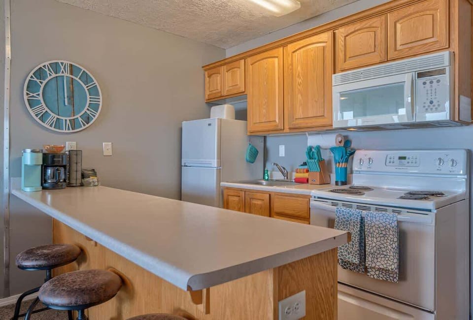 Plenty of counter space to prep meals