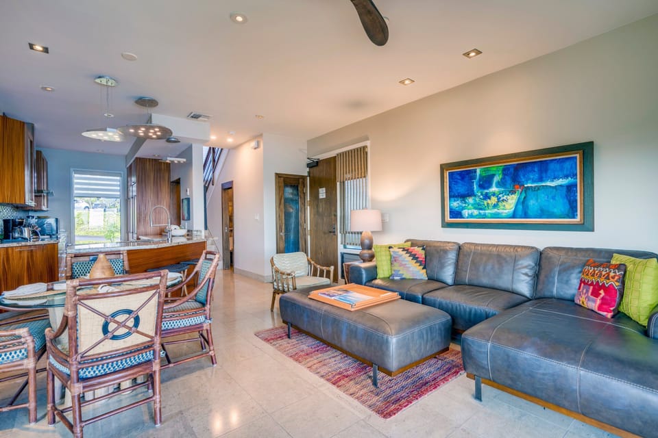 Front door leads you into the living/dining room.