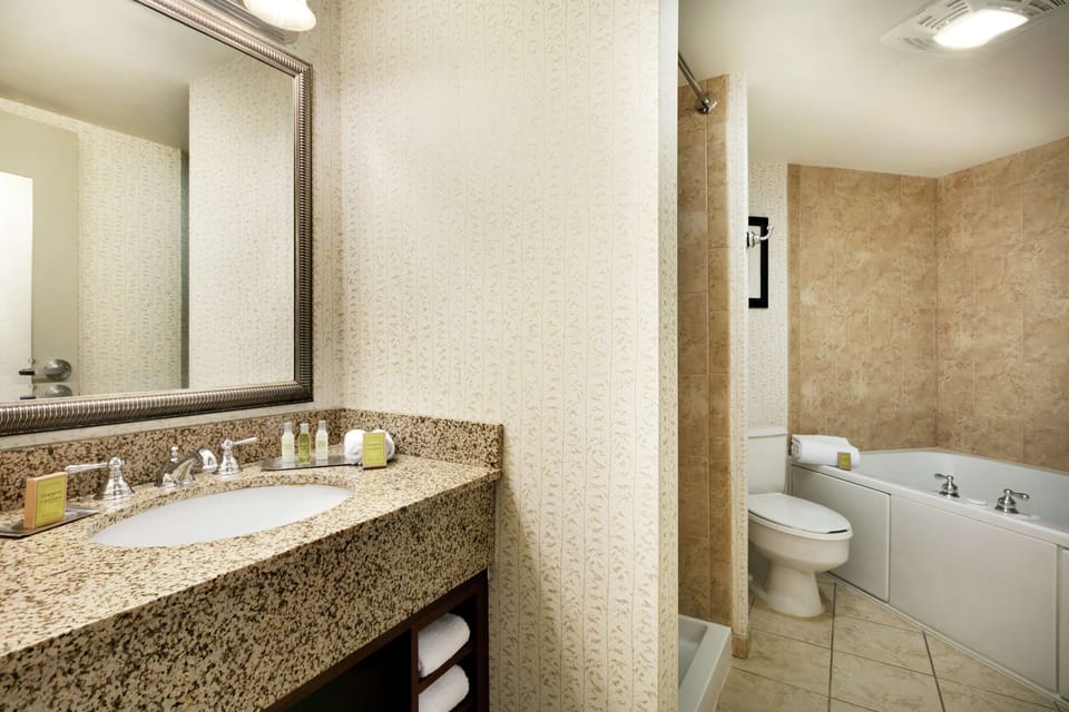 Free toiletries, hair dryer, towels, soap