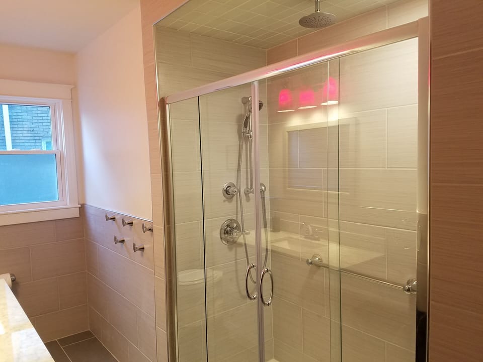 Shower with rainfall