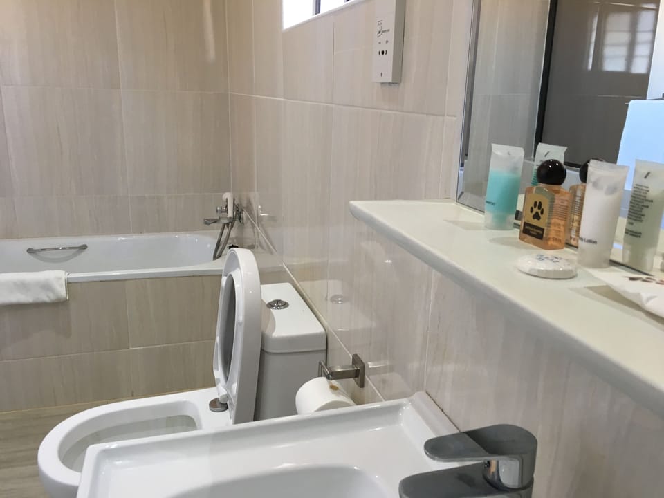Executive Double Room | Bathroom | Deep soaking tub, rainfall showerhead, free toiletries, towels