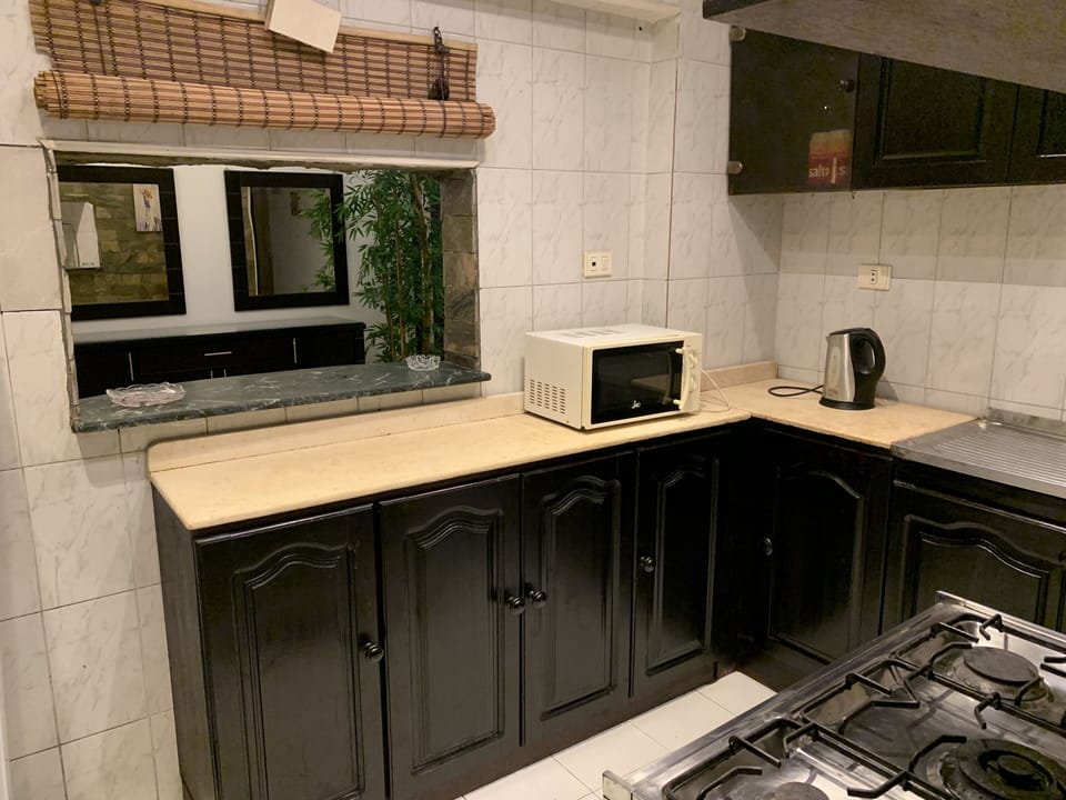 Elite Apartment | Private kitchenette | Fridge, microwave, oven, stovetop