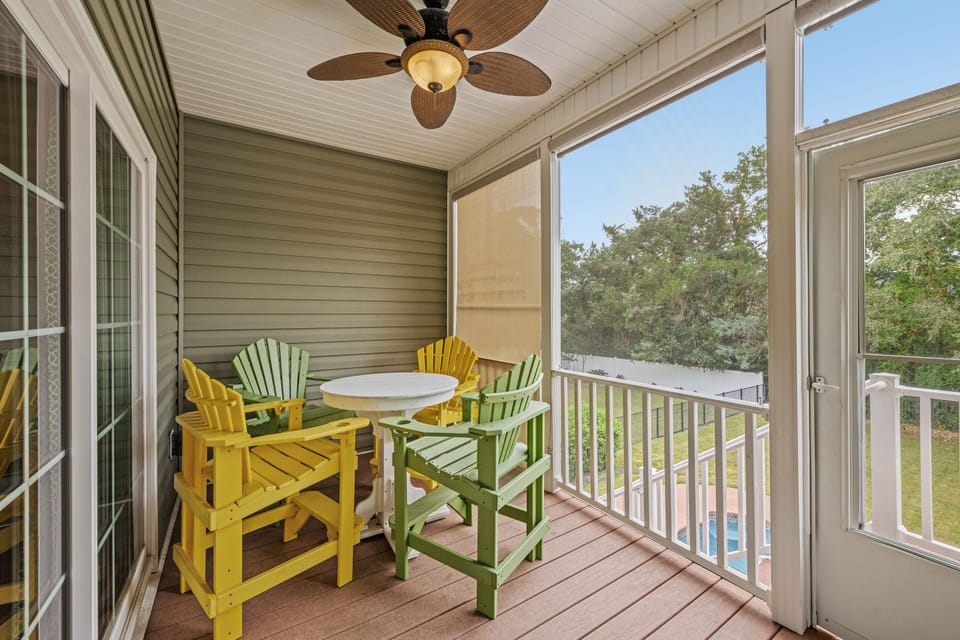 Have your morning cup of coffee and feel the warm summer breeze. 