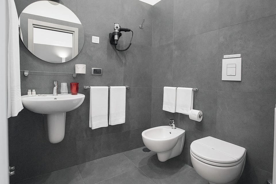 Deluxe Room, 1 Queen Bed, City View | Bathroom | Shower, rainfall showerhead, free toiletries, hair dryer
