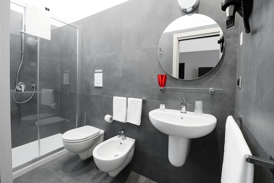 Deluxe Room, 1 Queen Bed, City View | Bathroom | Shower, rainfall showerhead, free toiletries, hair dryer