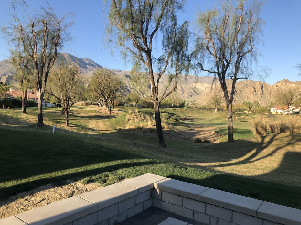 View down the fairway