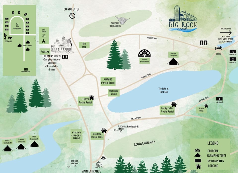 Map of Big Rock Creek