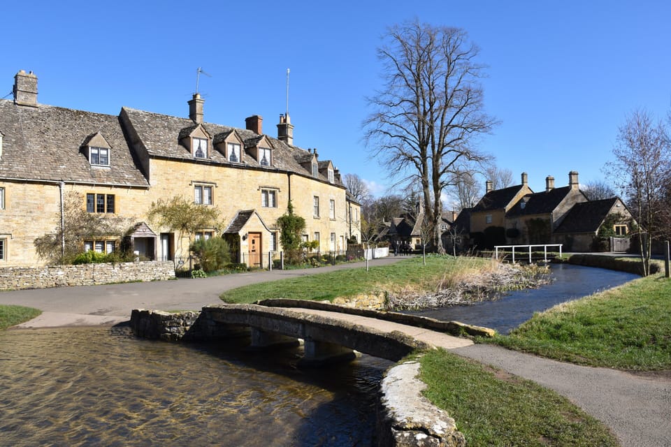 View of village along the terrace