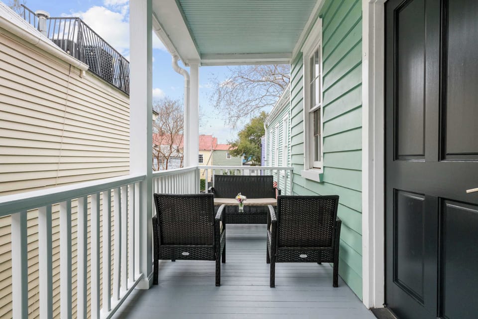 Second floor balcony seating! 