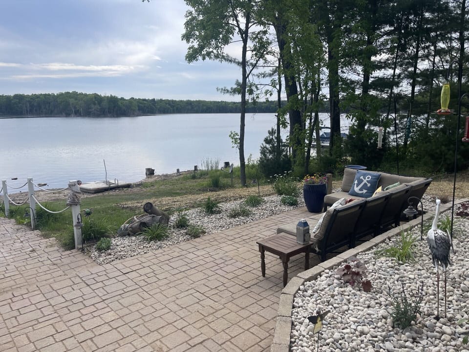Patio with sectional