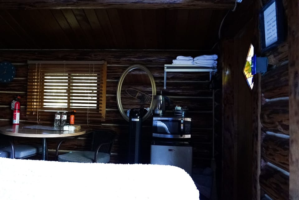 Eagle's Peak Cabin | Living area | Fireplace, books