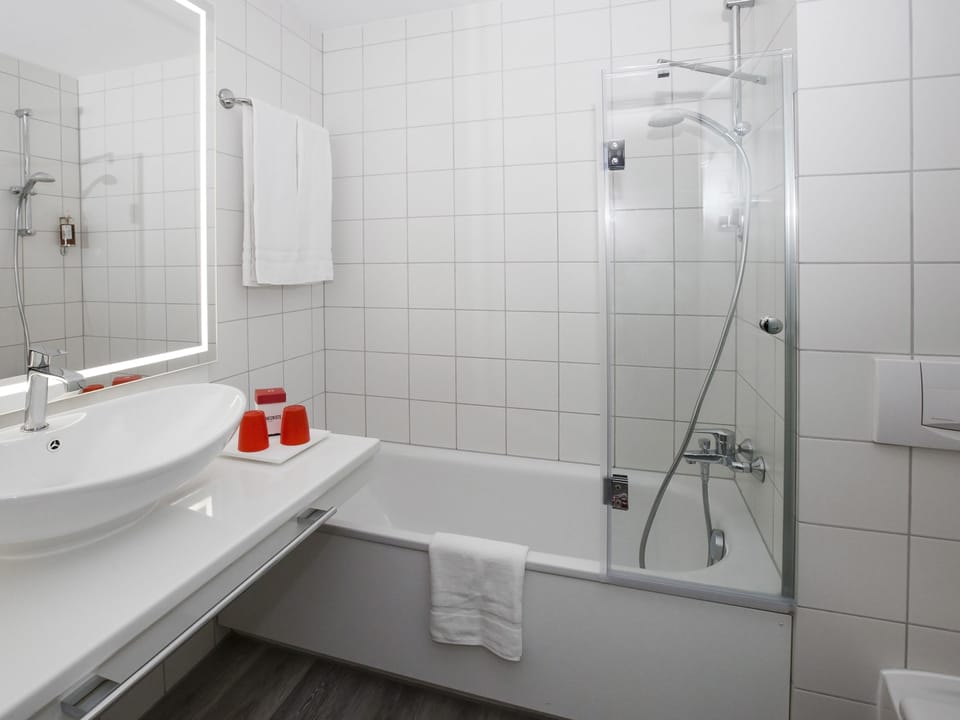 Free toiletries, hair dryer, towels