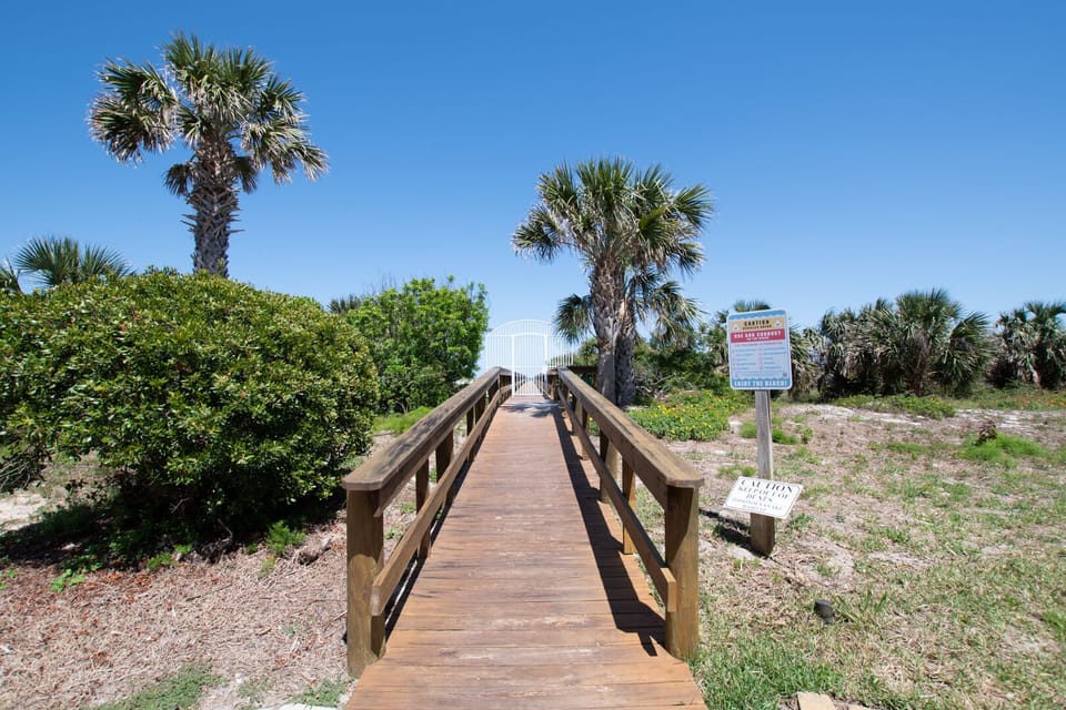 Private community dune walkover to the beach