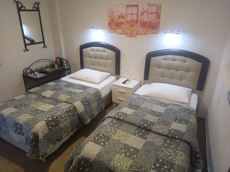 Economy Twin Room, Courtyard View | Premium bedding, individually decorated, individually furnished