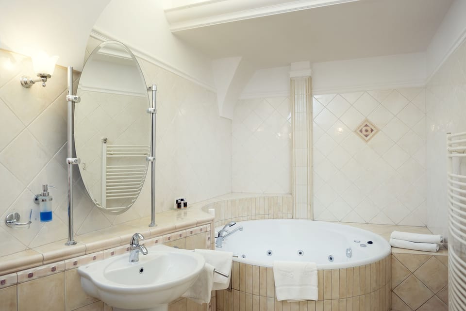 Suite | Bathroom | Free toiletries, hair dryer, towels