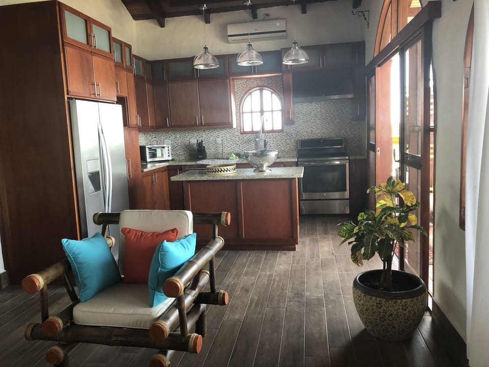 View of kitchen from living room 