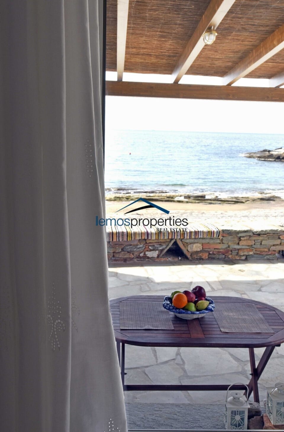 The view from inside the house