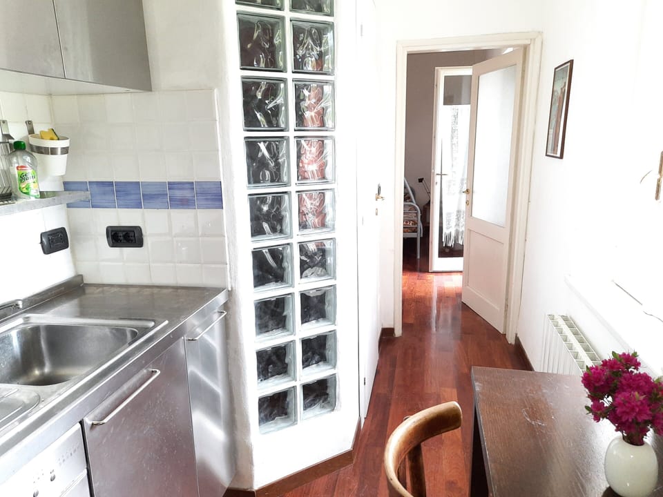 From the kitchen towards the bedroom