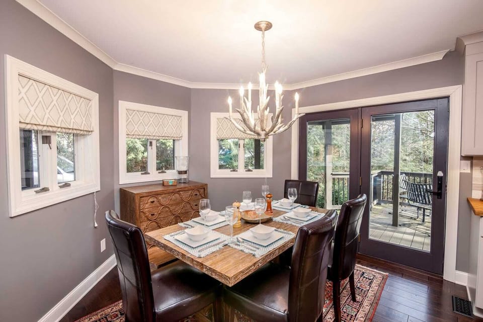 Dining Room with Access to Covered Deck and Outdoor Dining