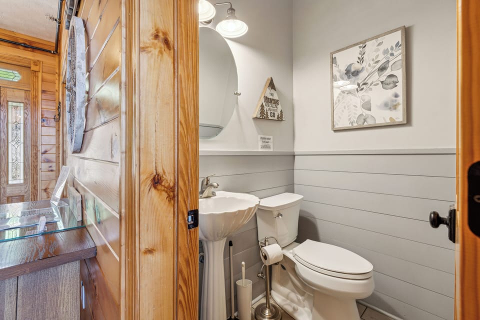 Half bath/powder room on main level