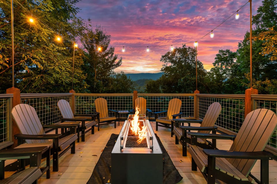 Real sunrise photo taken from the fire pit area of King of the Mountain.  :)